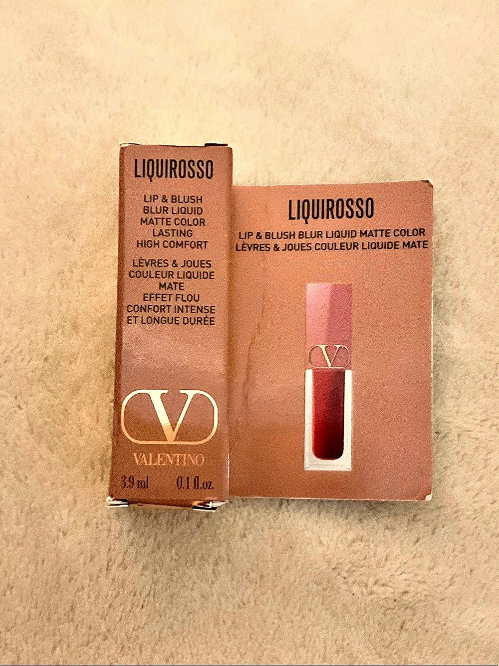 Valentino LiquiRossa Lip & Blush Liquid Matte Color Red NWT